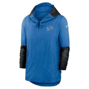 NWT Nike Men’s Detroit Lions On Field Apparel 1/4 Zip Jacket